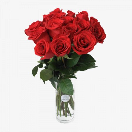 18 Red Roses bouquet - Lilac Flower Shop