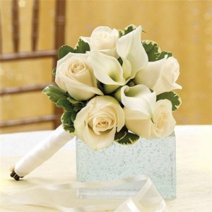 All White Petite Bouquet