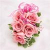 pink rose corsage