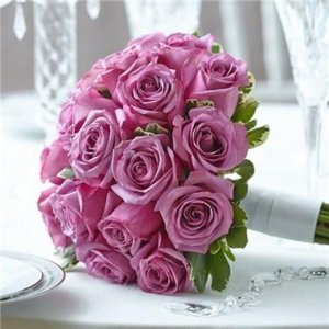 Purple Elegance Rose Bouquet - Lilac Flower Shop