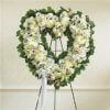 Always Remember Floral Heart Tribute White in San Diego from Lilac Florist