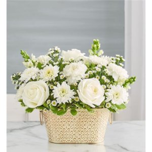 Loving Remembrance All White All Around - Lilac Flower Shop