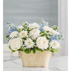 Loving Remembrance Blue And White All Around - Lilac Flower Shop