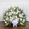 Thoughts And Prayers Fireside Basket-White