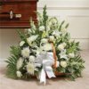 Thoughts And Prayers Fireside Basket-White