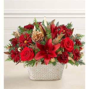 Crimson Treasure Cachepot Flower Basket