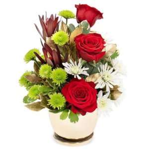 Golden Harvest Delight Flower Basket