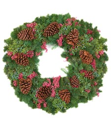 Christmas Pinecone Welcome Wreath