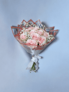 12 White Roses Hand Tied Bouquet from Lilac Florist