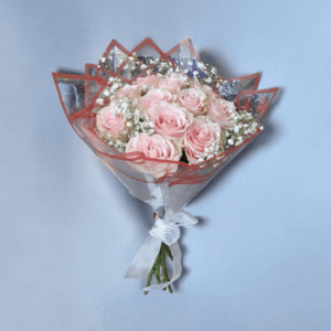 12 White Roses Hand Tied Bouquet from Lilac Florist