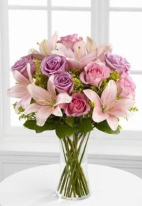 Pastel Pink & Purple Flower Bouquet in San Diego from Lilac Florist | Top Florist in San Diego CA