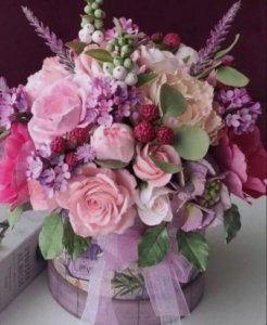 Purple Flower Box from Lilac Florist | Top San Diego Florist