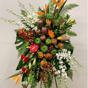 Tropical Spray Arrangement from Lilac Florist in San Diego CA.