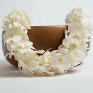 White Double Orchid Lei San Diego CA - Lilac Flower Shop