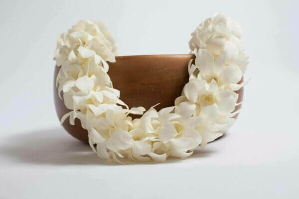 White Double Orchid Lei San Diego CA - Lilac Flower Shop